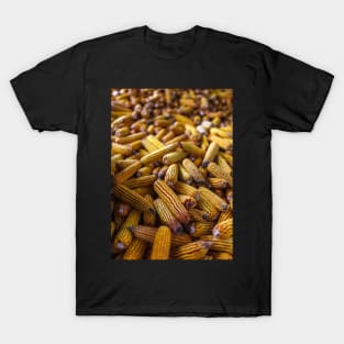 Yellow corn cobs in a barn T-Shirt